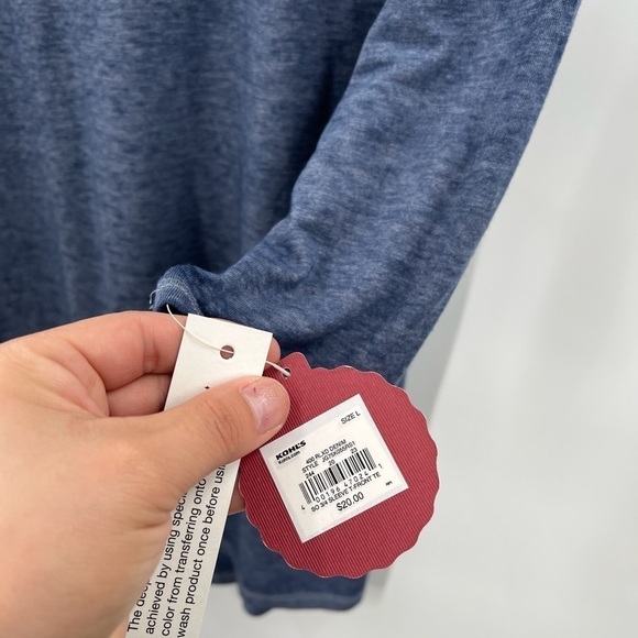 SO Blue Crew Neck Ladies T-Shirt Large NEW - Picture 6 of 6